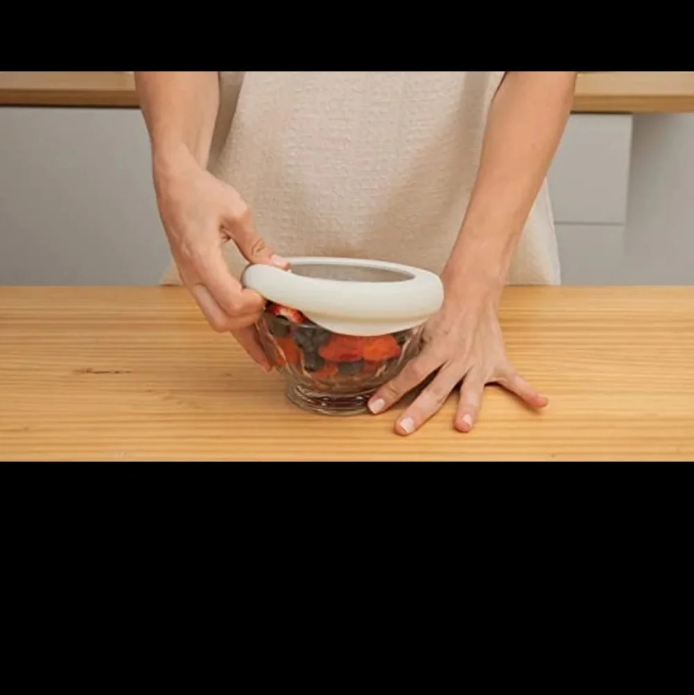 FOOD HUGGERS Terracotta Silicone Glass Bowl Lids Set of 3 BPA PHYLATE FREE BNWT